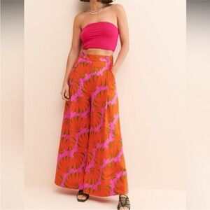 Farm Rio Copacabana Pink Pants, size S